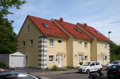 Neubau von Reihenhäusern in Monheim