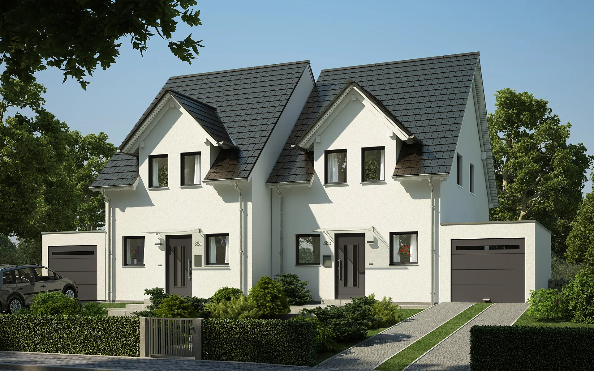 Neubau einer Doppelhaushälfte in der Baubetreuung